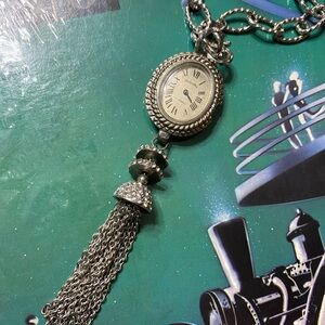 Vintage Watch Face Necklace.